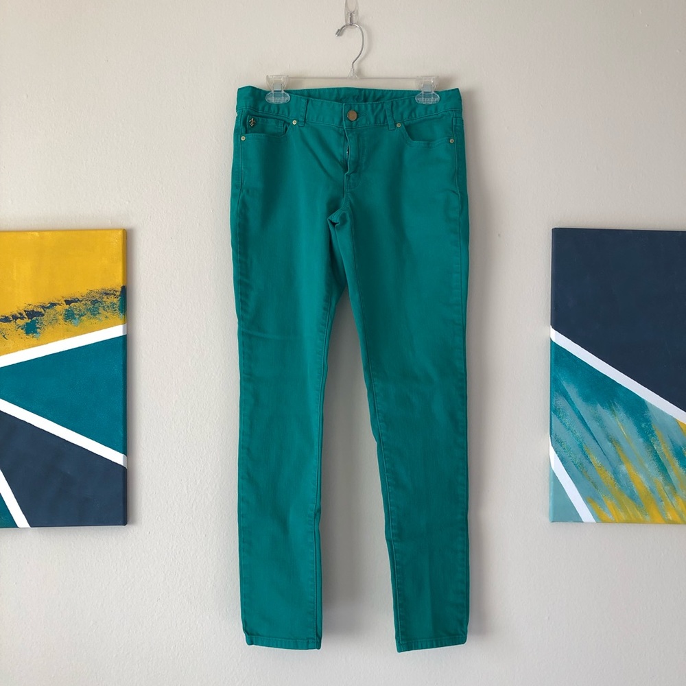 Jade green jeans